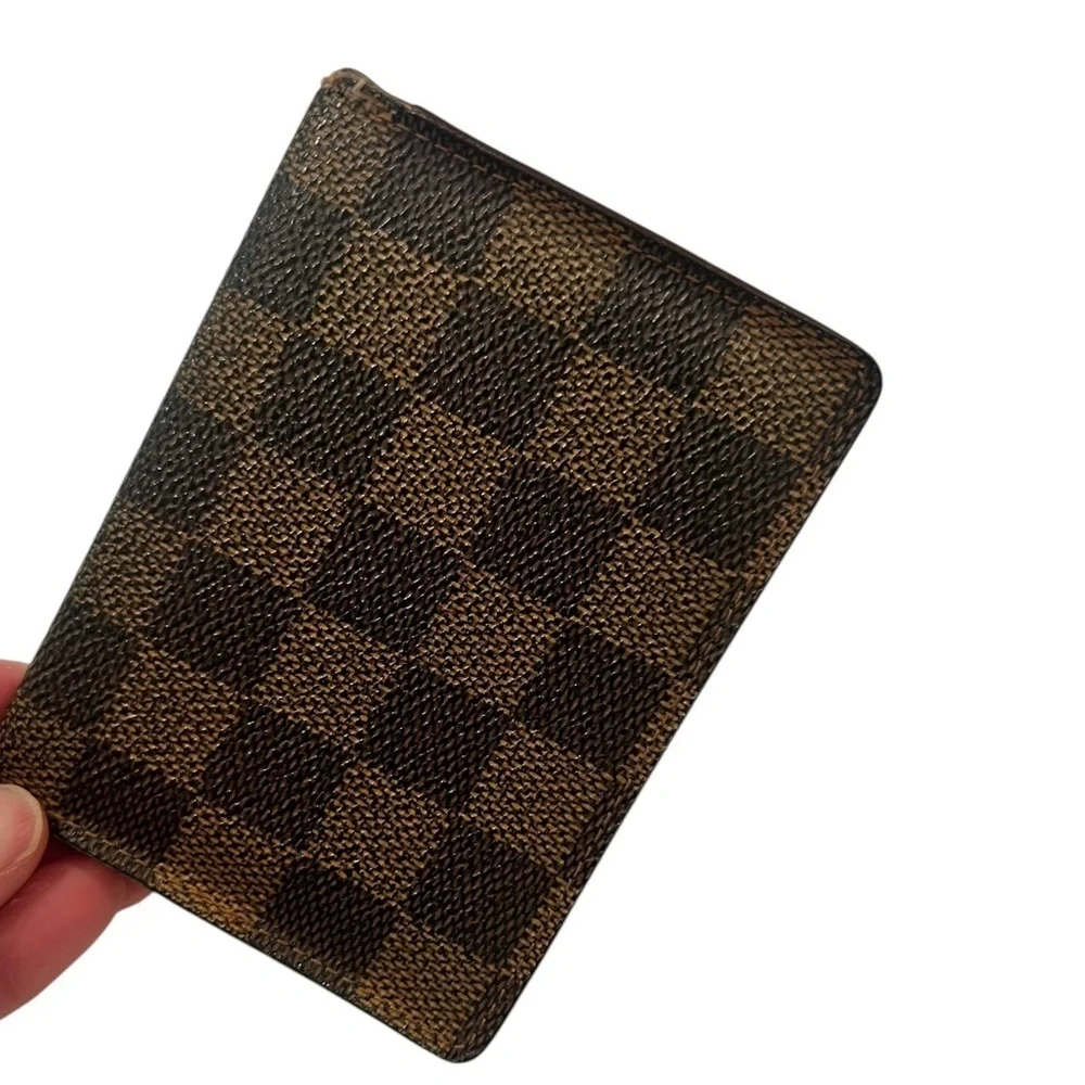 Louis Vuitton Damier Ebene Card Holder | Bifold ID Wallet as-is